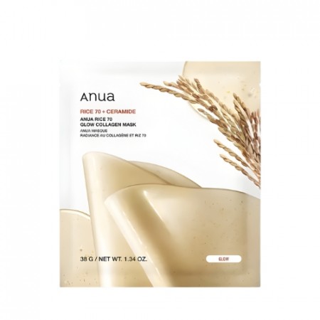 Anua Rice 70 Glow Collagen Mask